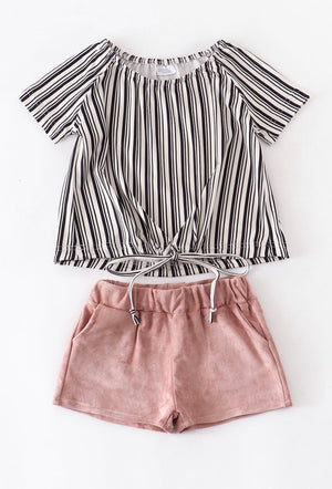 Stripe Short Set