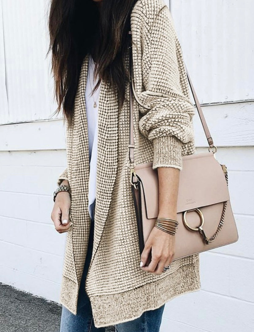 Plaid Knit Sweater