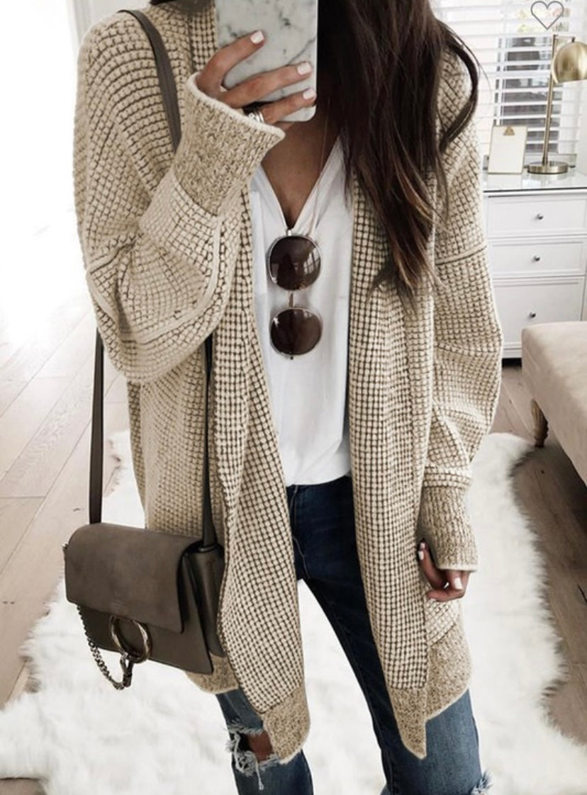 Plaid Knit Sweater