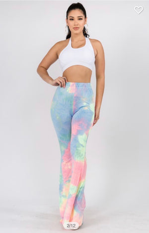 Tie-Dye Print Bell Bottoms