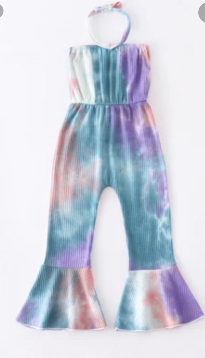 Tie Dye Pants Romper