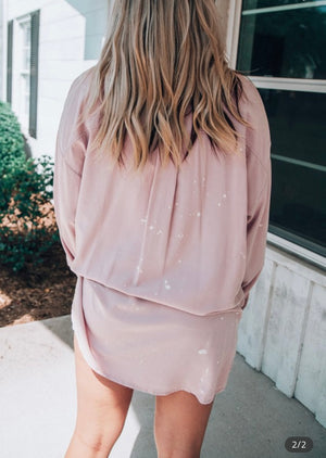 Pink Collared Top