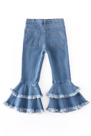 Kids denim bell bottoms